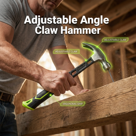 🔨50% RABATT⏰Geschmiedeter Krallenhammer, verstellbar, robust für Heimwerkerarbeiten🏠🛠️