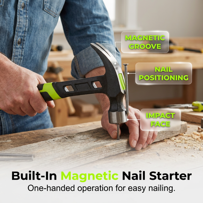 🔨50% RABATT⏰Geschmiedeter Krallenhammer, verstellbar, robust für Heimwerkerarbeiten🏠🛠️