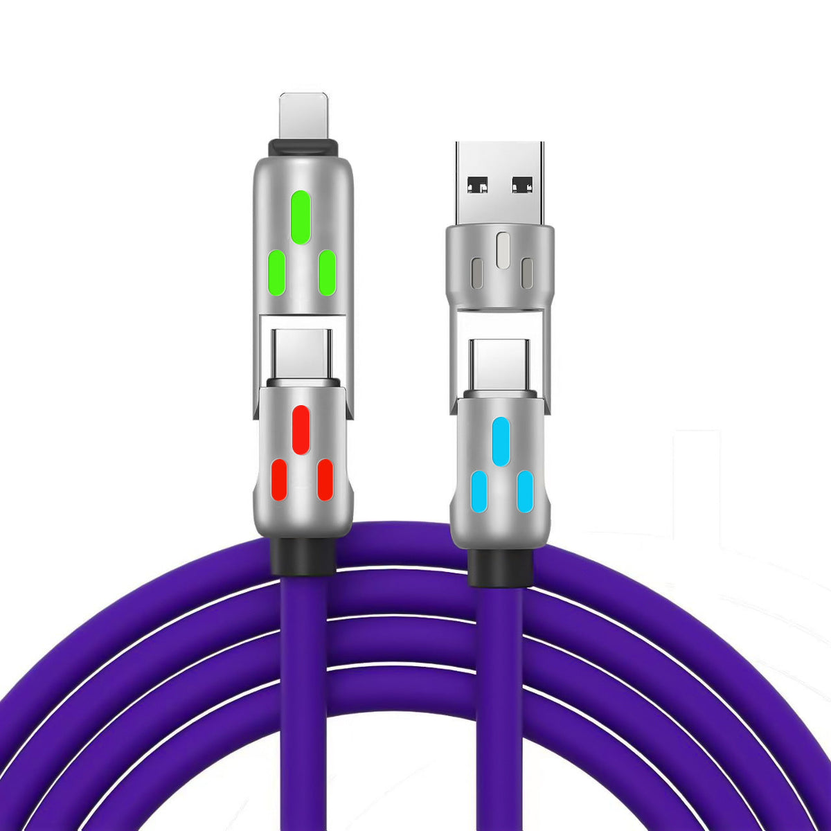 📢📢Jetzt 50 % Rabatt!🔌 ⚡4-in-1 LED-Ladekabel mit Beleuchtung🔋