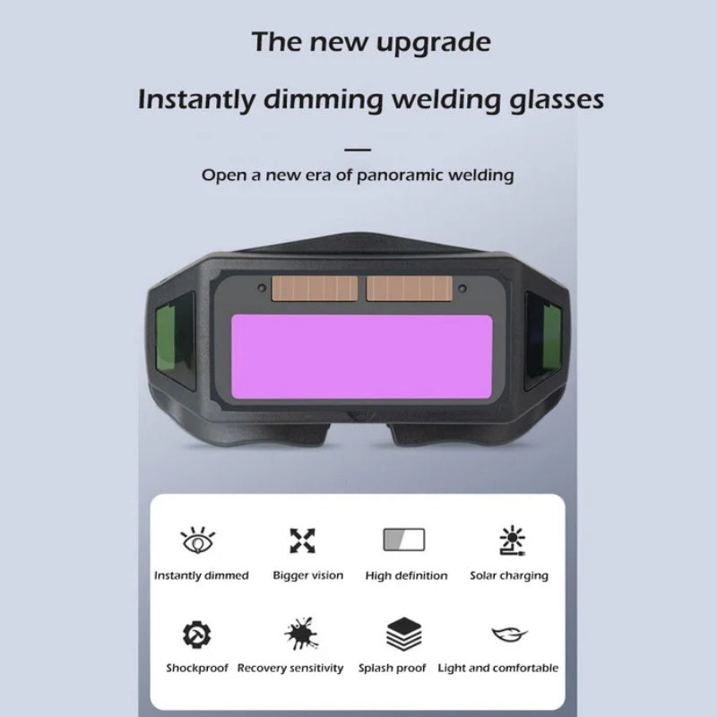 🔥50 % Rabatt🔥🛡️ Automatik-Schweißbrille für Heimwerker, Schutzstufe DIN 9–13 – automatisch verdunkelnd, UV-/IR-Schutz nach EN 169, auch für Brillenträger geeignet