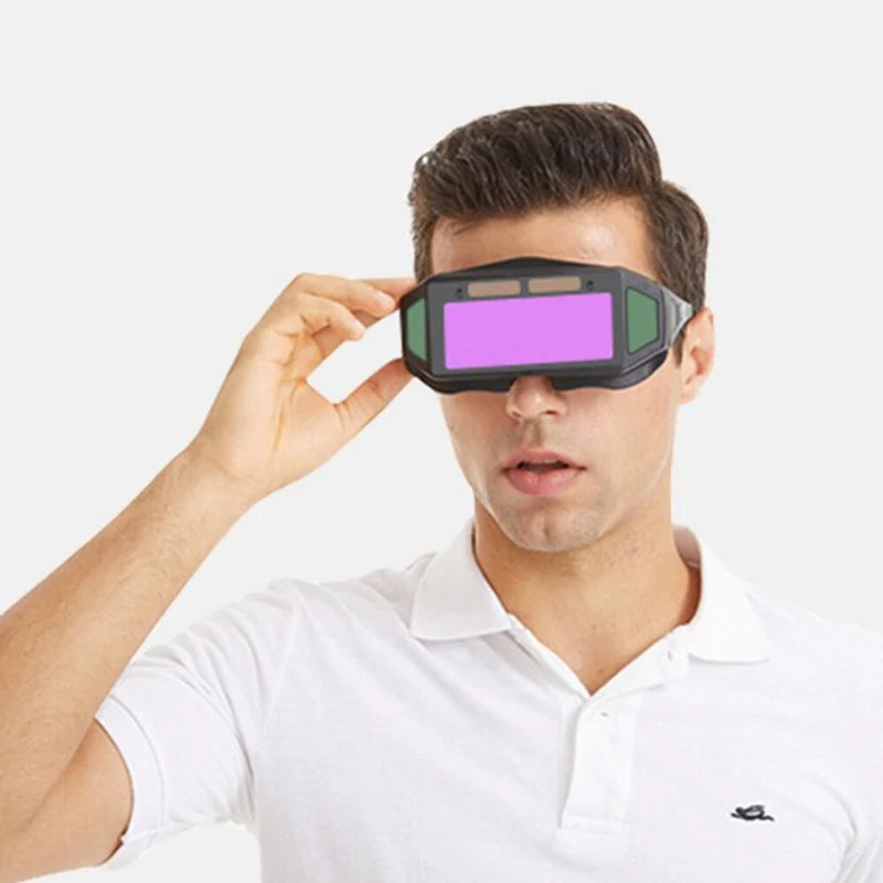 🔥50 % Rabatt🔥🛡️ Automatik-Schweißbrille für Heimwerker, Schutzstufe DIN 9–13 – automatisch verdunkelnd, UV-/IR-Schutz nach EN 169, auch für Brillenträger geeignet