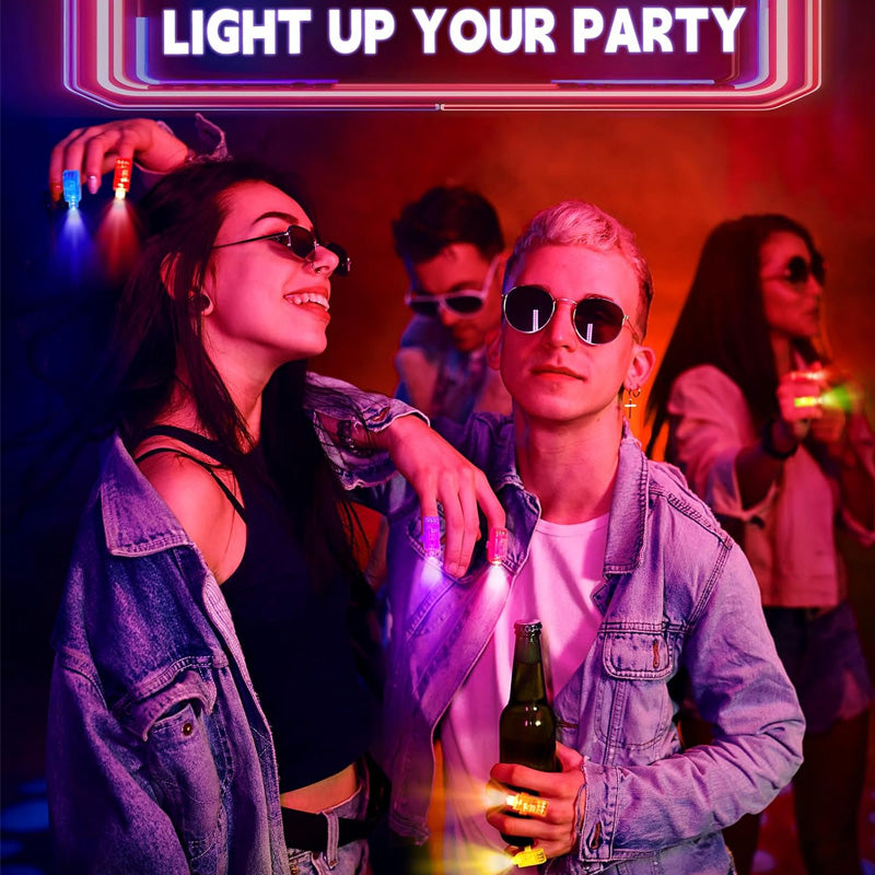 🥳2026 HOT SALE🥳LinkedList: 🎉💡 50% RABATT! Mini bunte LED-Fingerlichter – Helle mehrfarbige Leuchtwirkung, Ein-Tipp-Ein/Aus. Weiches elastisches Band sitzt bequem – perfekt für Partys, Konzerte und Kinderspiel! 🎶✨