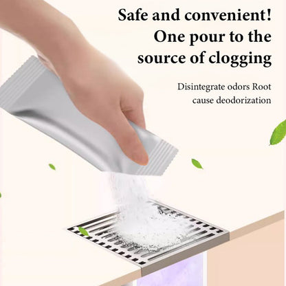 ⏳Zeitlich begrenztes Angebot⏳ 1+1 GRATIS – Abflussreinigungspulver gegen Verstopfungen und Gerüche, 4 × 30 g je Schachtel