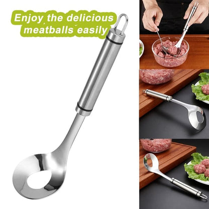 🥳💞 Über 82.000 Stück verkauft!🍡Abtropflöffel für Fleischbällchen | Sauberes Servieren ohne Kleckern, auch für Eis & Melone 🍨🍉
