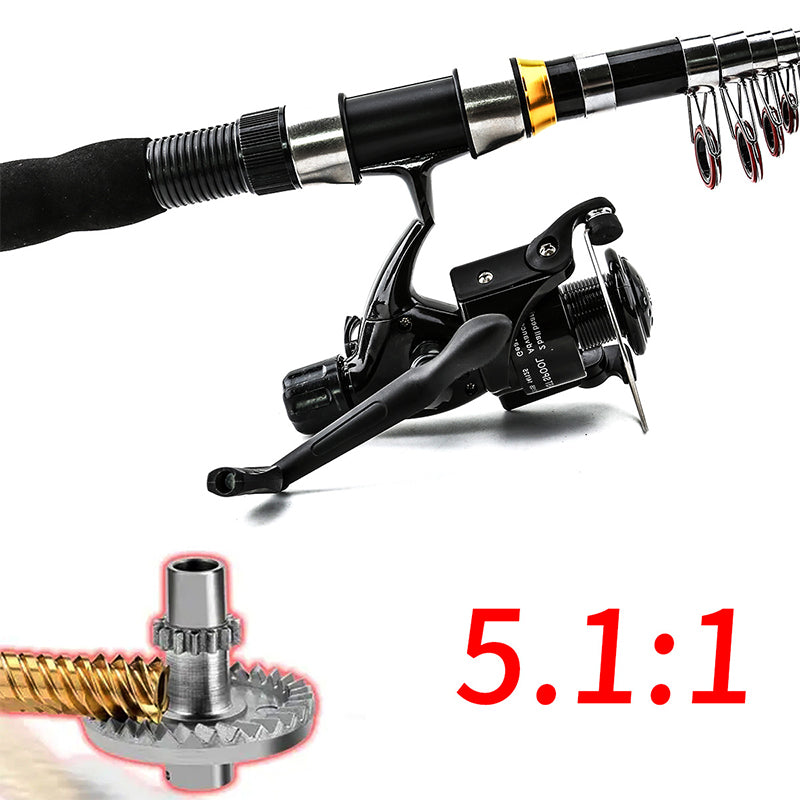🚨⌛Nur heute: 50% Rabatt!🎣🎒Komplettes Reise-Angel-Set + Tragetasche – ideal für Angler unterwegs