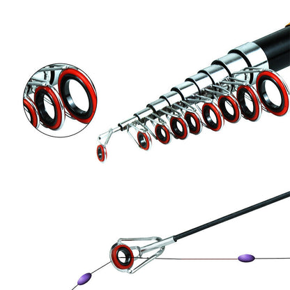 🚨⌛Nur heute: 50% Rabatt!🎣🎒Komplettes Reise-Angel-Set + Tragetasche – ideal für Angler unterwegs