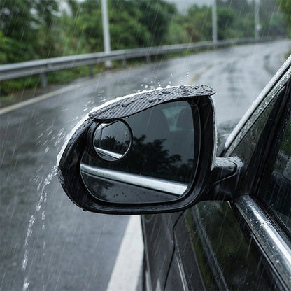 📢📢50 % Rabatt!! ⏰2 Stück Auto-Seitenspiegel-Regenabweiser – Regenblenden mit Carbon-Optik aus ABS🌧️