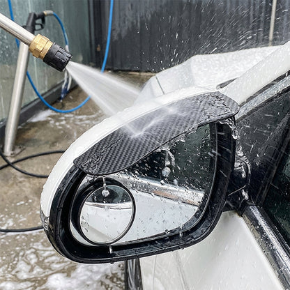 📢📢50 % Rabatt!! ⏰2 Stück Auto-Seitenspiegel-Regenabweiser – Regenblenden mit Carbon-Optik aus ABS🌧️