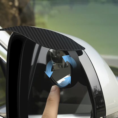 📢📢50 % Rabatt!! ⏰2 Stück Auto-Seitenspiegel-Regenabweiser – Regenblenden mit Carbon-Optik aus ABS🌧️