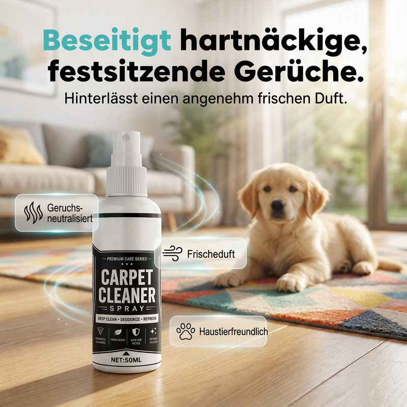 🔥🎁 2+1 GRATIS!!🥳 Tiefenreinigendes Teppichspray – entfernt hartnäckige Flecken und neutralisiert Gerüche sofort!