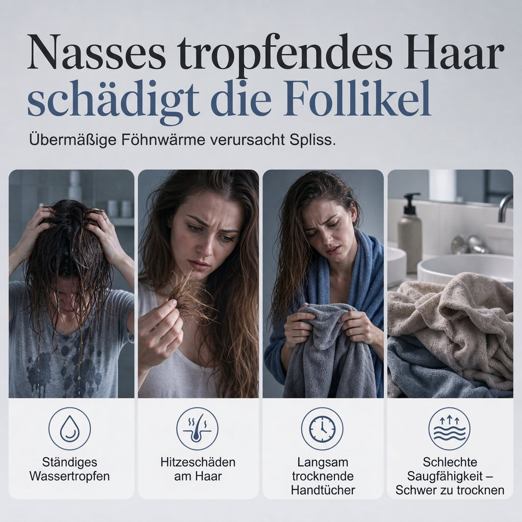 ✨ JETZT 50 % RABATT! !✨Korall-Fleece Haartrockentuch für Damen