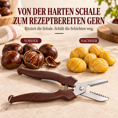 🌰 50% RABATT! 🔧 2-in-1 Kastanienschere – Ritzen & schälen in Sekunden ✨