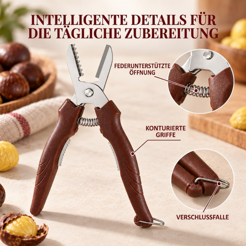 🌰 50% RABATT! 🔧 2-in-1 Kastanienschere – Ritzen & schälen in Sekunden ✨