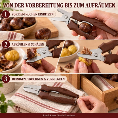 🌰 50% RABATT! 🔧 2-in-1 Kastanienschere – Ritzen & schälen in Sekunden ✨