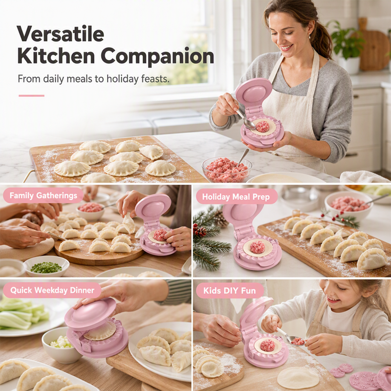 Im Handumdrehen perfekte Teigtaschen! 2-in-1-Teigtaschenpresse
