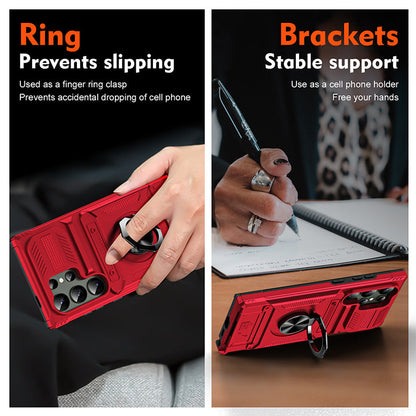 📱 Samsung Handyhülle mit Kartenhalter & magnetischem Ringständer – Karten, Ständer und Schutz in einem! ✨
