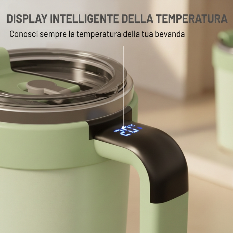 Automatischer Mixbecher mit intelligenter Temperaturanzeige