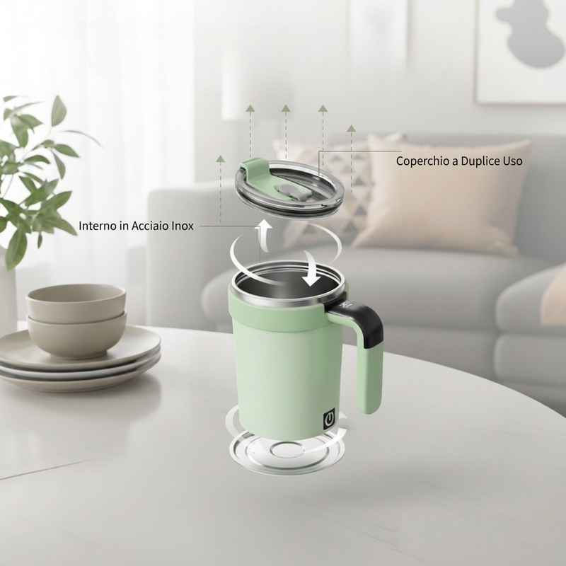 Automatischer Mixbecher mit intelligenter Temperaturanzeige