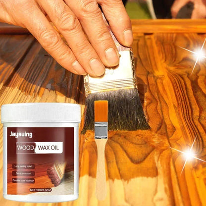 Limpiador y abrillantador de madera Scomeri de 99 g (3.5 oz) - Incluye cepillo de alta calidad