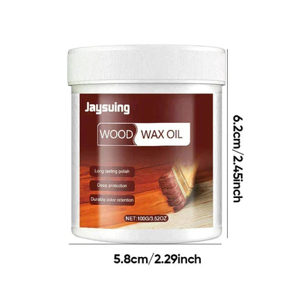 Limpiador y abrillantador de madera Scomeri de 99 g (3.5 oz) - Incluye cepillo de alta calidad