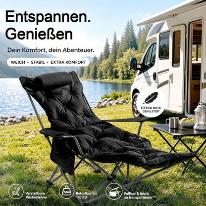 📢📢40% RABATT !!⏰Tragbarer, verstellbarer Klappstuhl für den Außenbereich — Leicht, Robust & Vielseitig 🪑🏕️