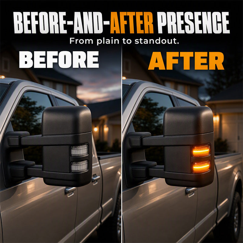 🚗Luces LED para espejos retrovisores laterales de camiones