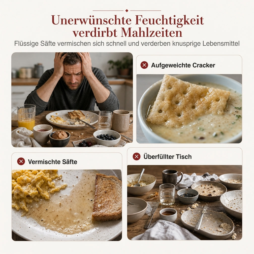 ⏳Zeitlich begrenztes Angebot⏳ Retro-Keramik-Auflaufform mit zwei Fächern und Griff – 20,5 × 17,5 × 5 cm, für Backen und Servieren