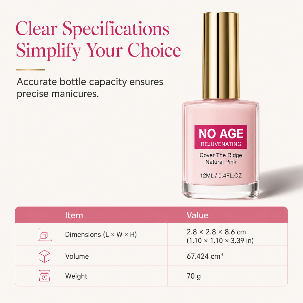 Glänzendes, nude-rosa Nagelfüller- und Glättungsmittel für unebene Nägel