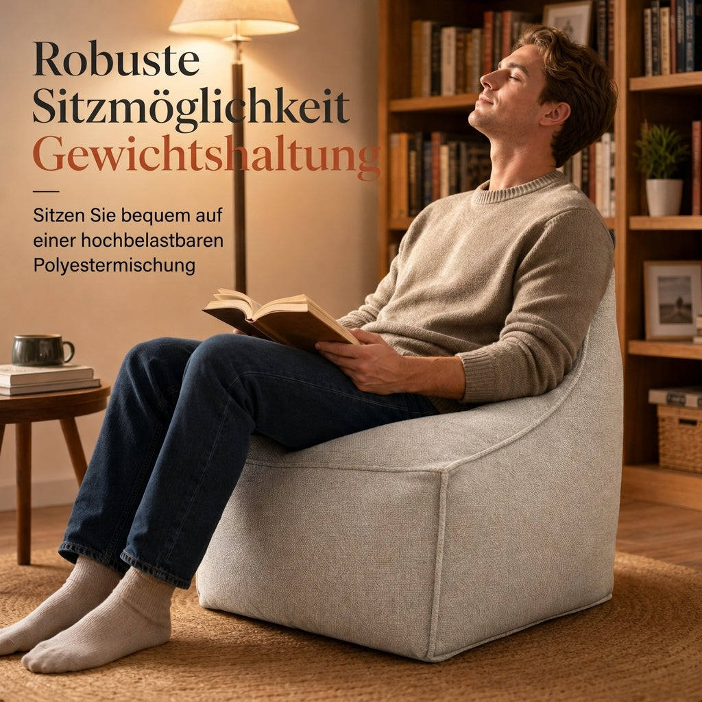 ⏳ Zeitlich begrenzter Rabatt von 50 % ⏰ Aufbewahrungs-Hockerbezug: Füllbar mit Kleidung, breiter Reißverschluss, waschbar, 45 x 45 x 23 cm 🧺🛋️