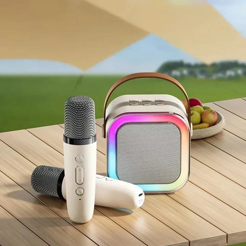 🎉 Jetzt 50% sparen! Kleine Karaoke-Anlage für Kinder mit drahtlosen Mikrofonen – Musik, Spaß & Gesang für zu Hause 🎤✨