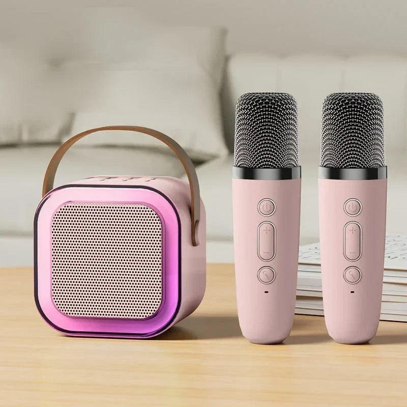 🎉 Jetzt 50% sparen! Kleine Karaoke-Anlage für Kinder mit drahtlosen Mikrofonen – Musik, Spaß & Gesang für zu Hause 🎤✨