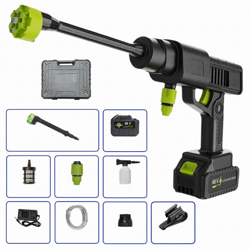 🔥50 % Rabatt🔥 Vatertagsgeschenk 🚗 Kabellose Hochdruckreiniger — Auto, Haus und Garten 💦