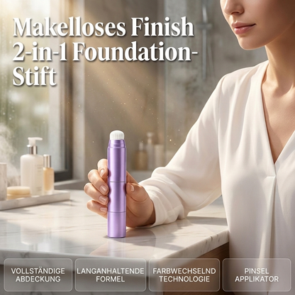💄Kaufe 1, erhalte 1 GRATIS!✨ 2-in-1 Foundation-Stick – Farbwechselnd & perfekte Deckkraft ✨