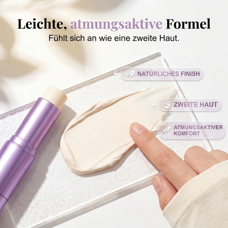💄Kaufe 1, erhalte 1 GRATIS!✨ 2-in-1 Foundation-Stick – Farbwechselnd & perfekte Deckkraft ✨
