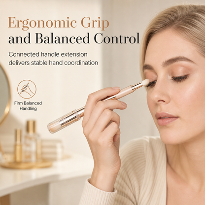 ⏳Zeitlich begrenztes Angebot⏳ 6-in-1-Reise-Make-up-Pinselset – einziehbare Kosmetik-Kapsel mit Puder-, Rouge- und Silikon-Lippenpinsel