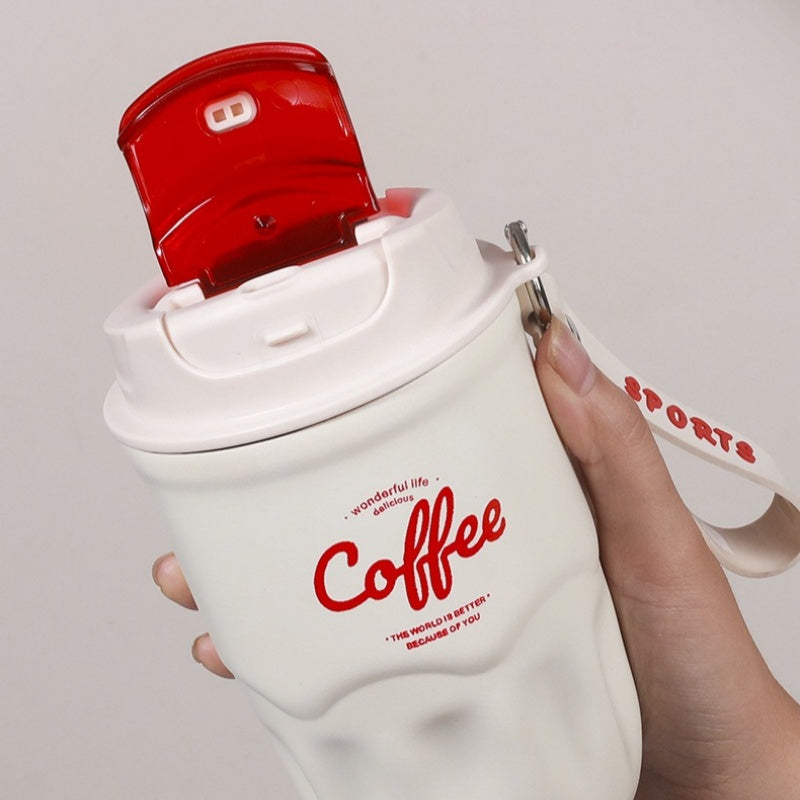 Tragbarer smarter Thermo-Kaffeebecher mit Temperaturanzeige