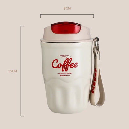 Tragbarer smarter Thermo-Kaffeebecher mit Temperaturanzeige