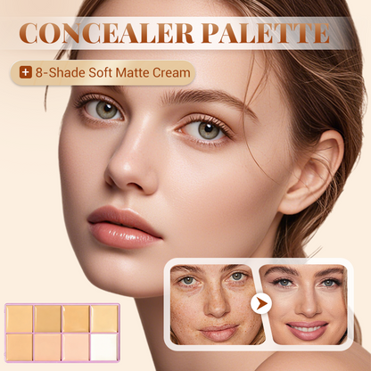 🔥LETZTER TAG DES SONDERVERKAUFS⚡ÜBER 50.000 VERKAUFT!💝Soft Matte Cream Concealer-Palette mit 8 Farbtönen