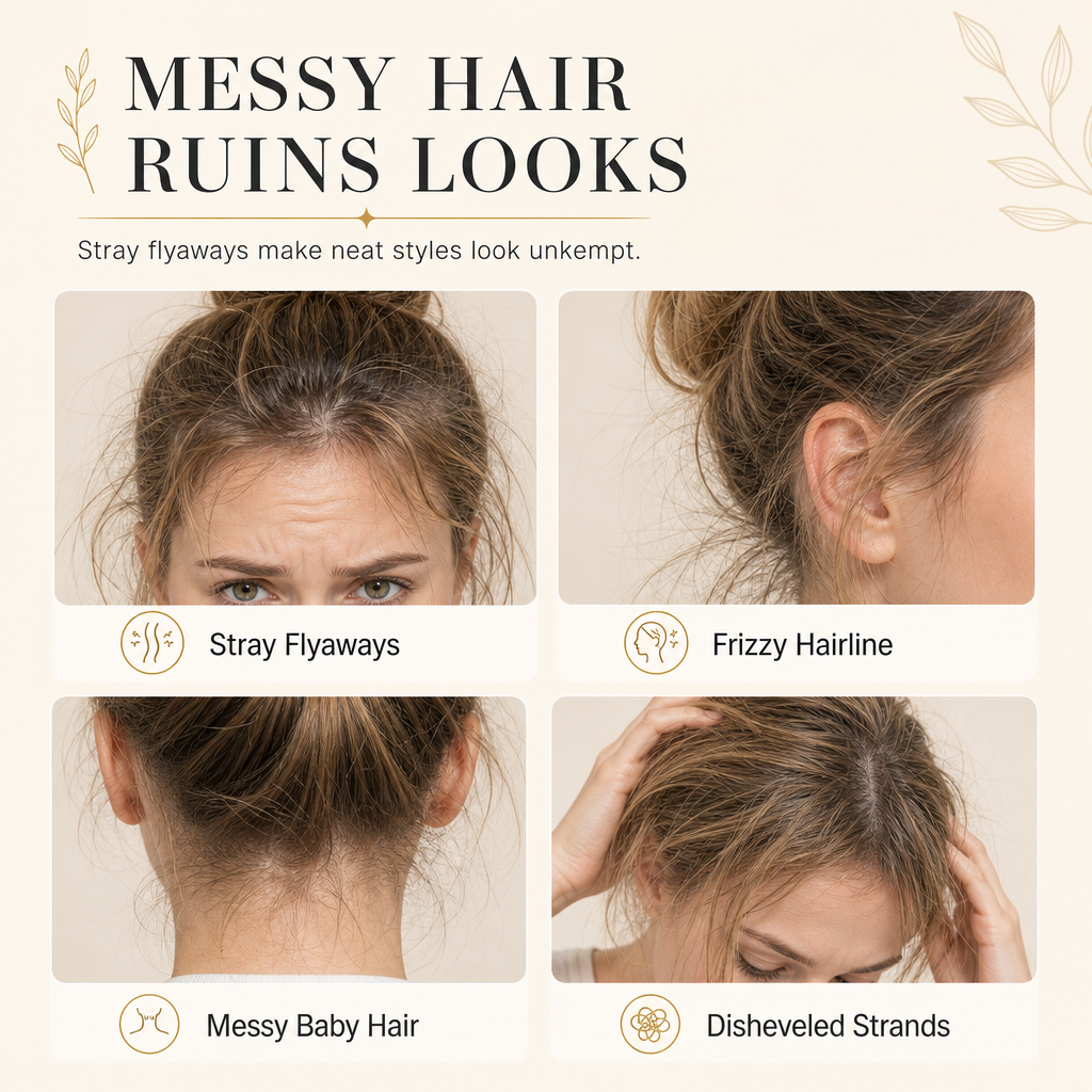 Frischer Styling-Stick gegen abstehende Haare und krauses Haar
