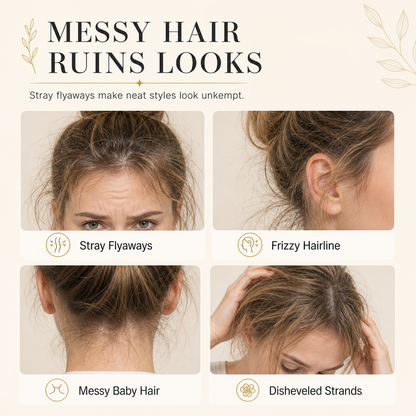 Frischer Styling-Stick gegen abstehende Haare und krauses Haar