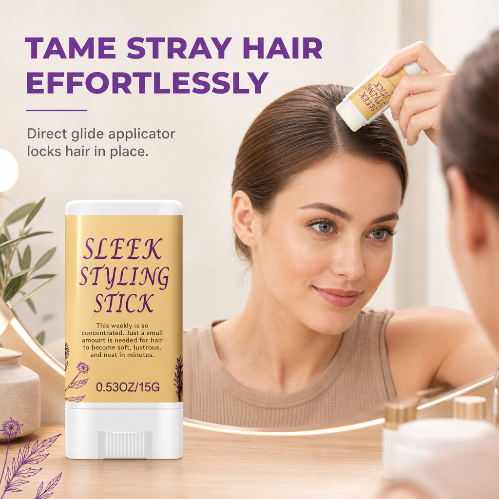 Frischer Styling-Stick gegen abstehende Haare und krauses Haar