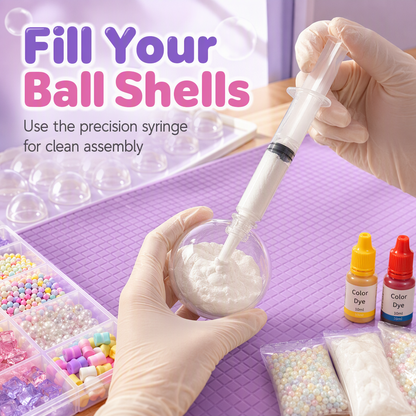 ⏳Zeitlich begrenztes Angebot⏳ DIY-Knetball-Bastelset – Squishy-Bälle selbst gestalten, mit weicher Füllung und langsamer Rückverformung, vier Setvarianten