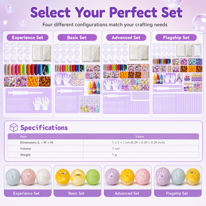 ⏳Zeitlich begrenztes Angebot⏳ DIY-Knetball-Bastelset – Squishy-Bälle selbst gestalten, mit weicher Füllung und langsamer Rückverformung, vier Setvarianten