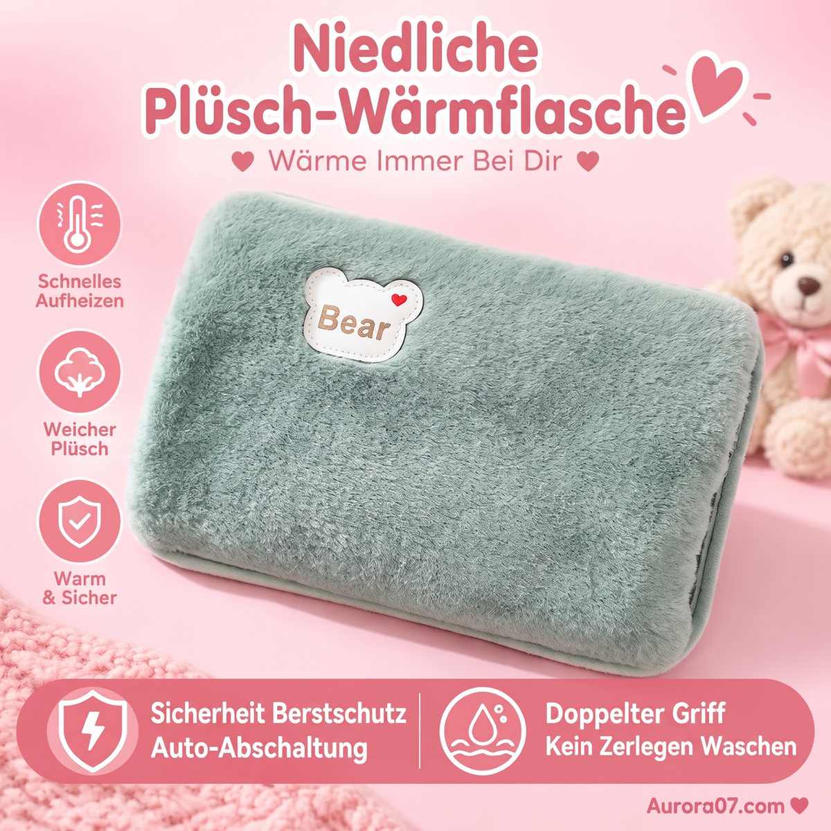 Aufladbare Wärmflaschen, Wärmepads, explosionsgeschützte Wärmepads